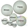 Solid polystyrene craft spheres which can be used for a wide range of craft and modelling activities. Available in a range of sizes from 20mm to 70mm. Ages: 3+ Prices: 1.75 inc. VAT