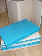 Practical and affordable, these triple folding, wipe clean sleep mats  are ideal for young children to use for a nap, whether for use in the home or classroom.  The mats measure 60cm x 120cm x 2cm and fold to a compact 60cm x 36cm x 6cm
