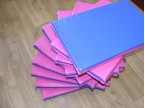 Triple Folding Toddler Sleep / Nap Mats ~ Pink & Blue  60cm x 120cm