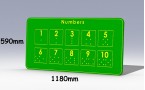 giant durable weatherproof hdpe outdoor tactile learning boards