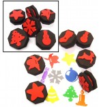 These brilliant paint sponges are fabulous for creating fun classroom displays and can be used for a wide range of creative activities.  Set of 5 sponges depicting familiar Christmas objects.  Ages:  3+  Price:  £4.00 inc. VAT
